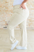 Load image into Gallery viewer, Selena High Rise Distressed 90's Straight Jeans in Bone