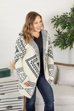 Load image into Gallery viewer, Aztec Hooded Cardigan