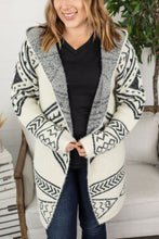 Load image into Gallery viewer, Aztec Hooded Cardigan