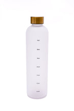Load image into Gallery viewer, Sippin' Pretty 32 oz Translucent Water Bottle in White & Gold