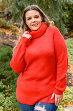 Load image into Gallery viewer, Steady Pace Roll Neck Sweater In Red