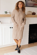 Load image into Gallery viewer, Bundled Beauty Turtleneck Sweater Dress

