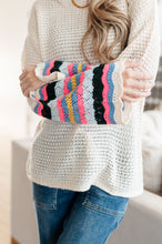 Load image into Gallery viewer, End of the Story Striped Sleeve Sweater
