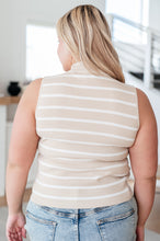 Load image into Gallery viewer, Vienna Half Zip Striped Tank
