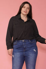 Load image into Gallery viewer, Round Collar Polka Dot Blouse
