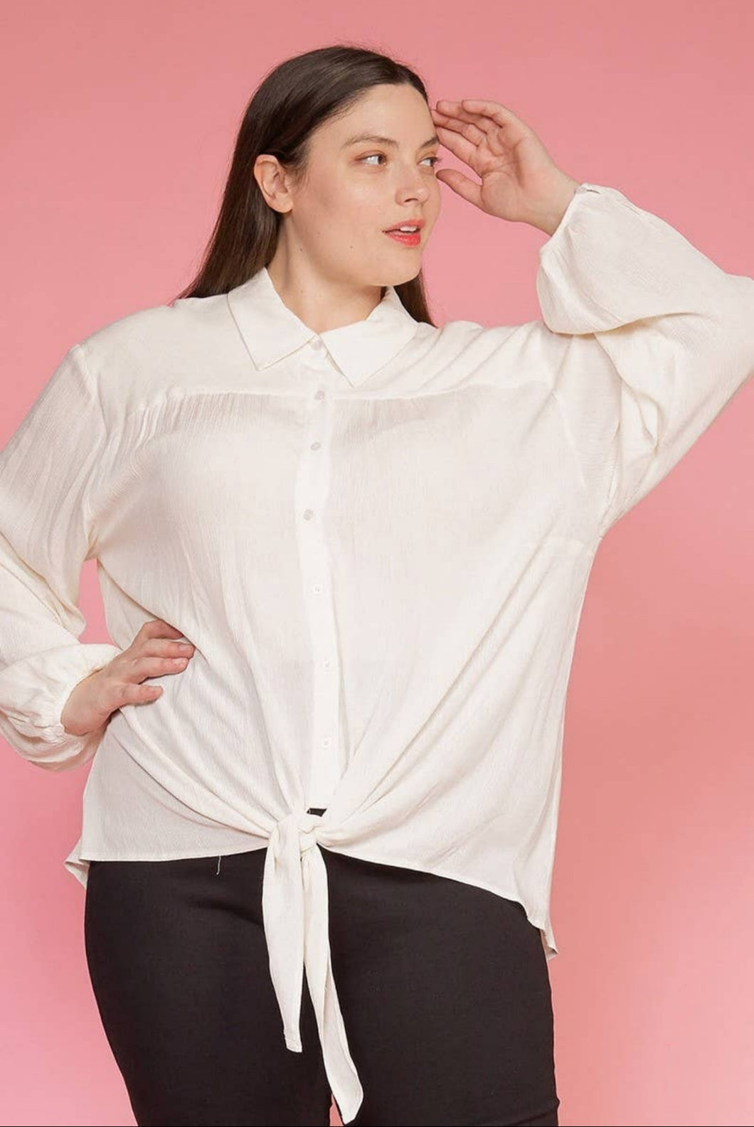 Tie Front Blouse