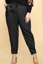 Load image into Gallery viewer, Black Satin Pant
