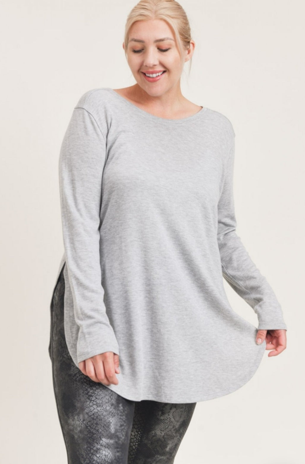 Gray Long Sleeve Basic