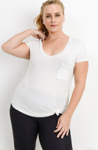 Load image into Gallery viewer, Deep V-Neck Pocket Tee
