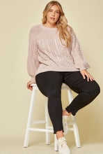 Load image into Gallery viewer, Iced Pink Knit Sweater
