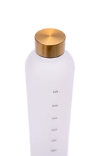 Load image into Gallery viewer, Sippin&#39; Pretty 32 oz Translucent Water Bottle in White &amp; Gold
