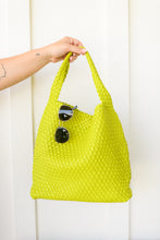 Load image into Gallery viewer, Woven and Worn Tote in Citron
